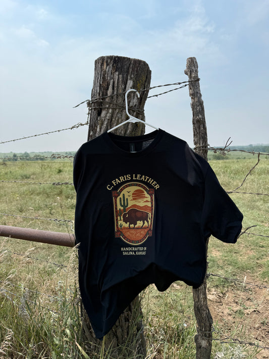 C. Faris Leather T-Shirt Pre-Order